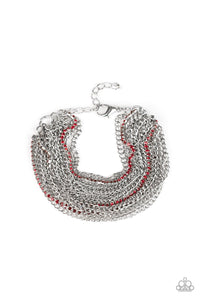 Paparazzi: Pour Me Another - Red Chain Bracelet - Jewels N’ Thingz Boutique