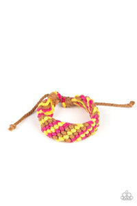 WEAVE No Trace - Pink Weave Bracelet: Paparazzi - Jewels N’ Thingz Boutique