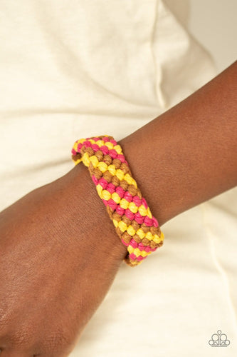 WEAVE No Trace - Pink Weave Bracelet: Paparazzi - Jewels N’ Thingz Boutique