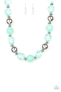 Paparazzi: Very Voluminous - Green Crystal-Like Necklace - Jewels N’ Thingz Boutique