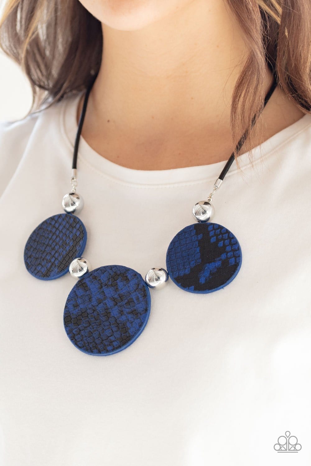 Paparazzi: Viper Pit - Blue Python Necklace - Jewels N’ Thingz Boutique