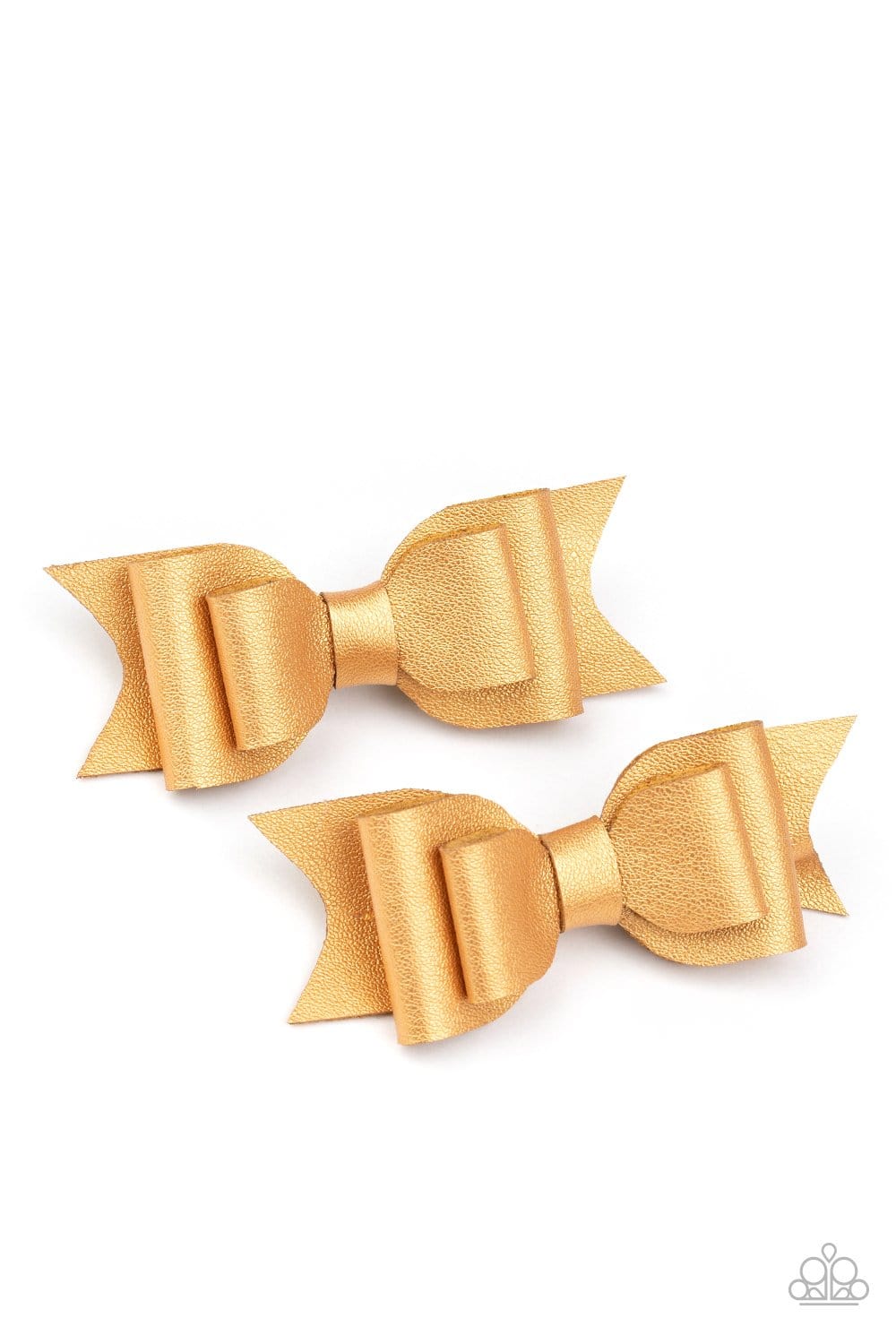 Paparazzi: Totally BOWS My Mind! - Gold Hair Clips - Jewels N’ Thingz Boutique