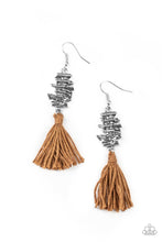 Load image into Gallery viewer, Tiki Tassel - Brown Earrings: Paparazzi - Jewels N’ Thingz Boutique