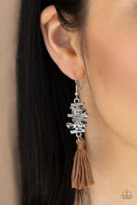 Tiki Tassel - Brown Earrings: Paparazzi - Jewels N’ Thingz Boutique