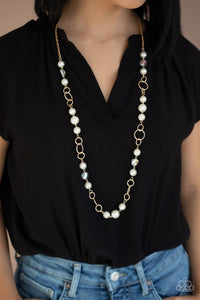 Paparazzi: Prized Pearls - Gold Pearl Necklace - Jewels N’ Thingz Boutique