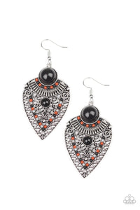 Paparazzi: Tribal Territory - Black Bead Earrings - Jewels N’ Thingz Boutique
