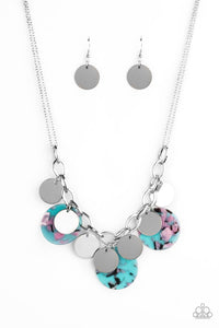 Paparazzi: Confetti Confection - Blue Acrylic Necklace - Jewels N’ Thingz Boutique