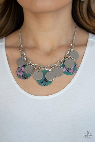 Paparazzi: Confetti Confection - Blue Acrylic Necklace - Jewels N’ Thingz Boutique