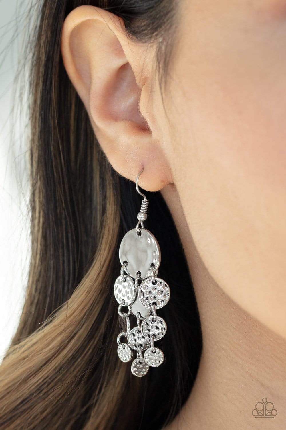 Paparazzi: Do Chime In - Silver Earrings - Jewels N’ Thingz Boutique