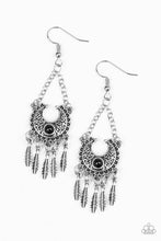 Load image into Gallery viewer, Paparazzi: Fabulously Feathered - Black Earrings - Jewels N’ Thingz Boutique