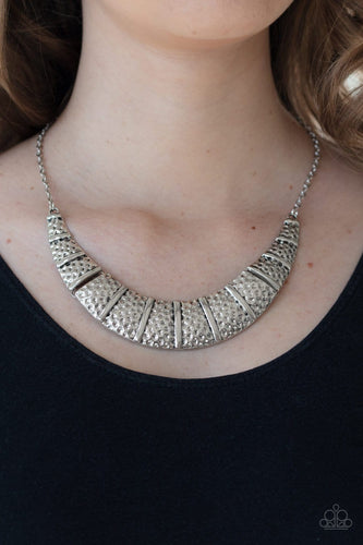 Paparazzi: Metallic Mechanics - Silver Necklace - Jewels N’ Thingz Boutique