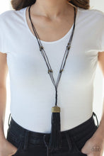Load image into Gallery viewer, Paparazzi: Brush It Off - Brass Antiqued Necklace - Jewels N’ Thingz Boutique