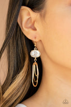 Load image into Gallery viewer, Paparazzi: Drop-Dead Glamorous - Gold Earrings - Jewels N’ Thingz Boutique