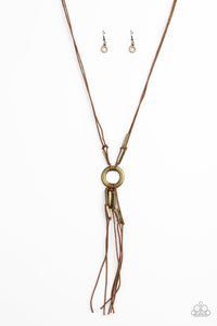 Paparazzi: Tasseled Trinket - Brass Necklace - Jewels N’ Thingz Boutique