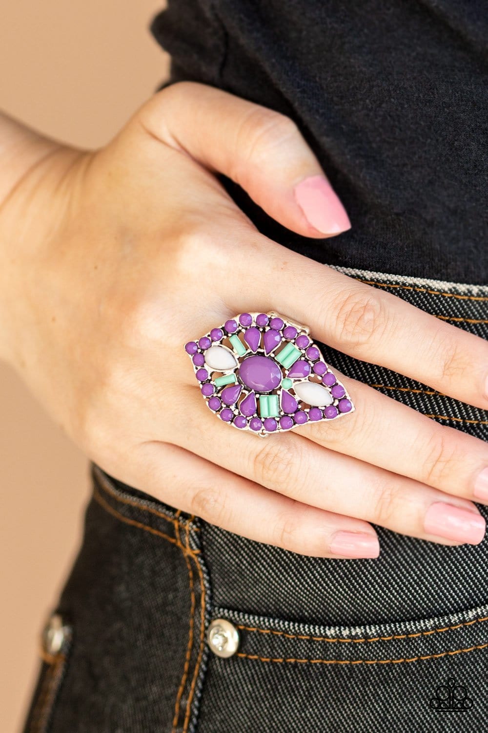 Paparazzi: Jungle Jewelry - Purple Ring - Jewels N’ Thingz Boutique