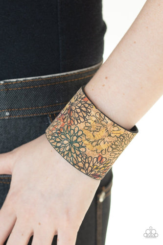 Paparazzi: Cork Culture - Multi Floral Bracelet - Jewels N’ Thingz Boutique