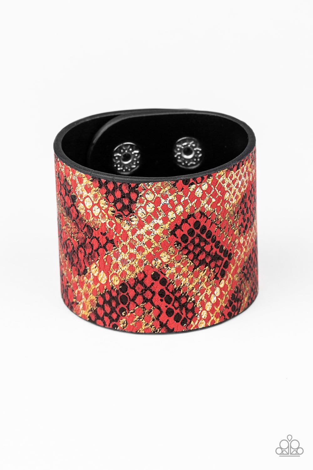 Paparazzi: Serpent Shimmer - Red Python Bracelet - Jewels N’ Thingz Boutique