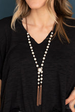 Load image into Gallery viewer, Paparazzi: Vintage Diva - Copper Pearl Tassel Necklace - Jewels N’ Thingz Boutique