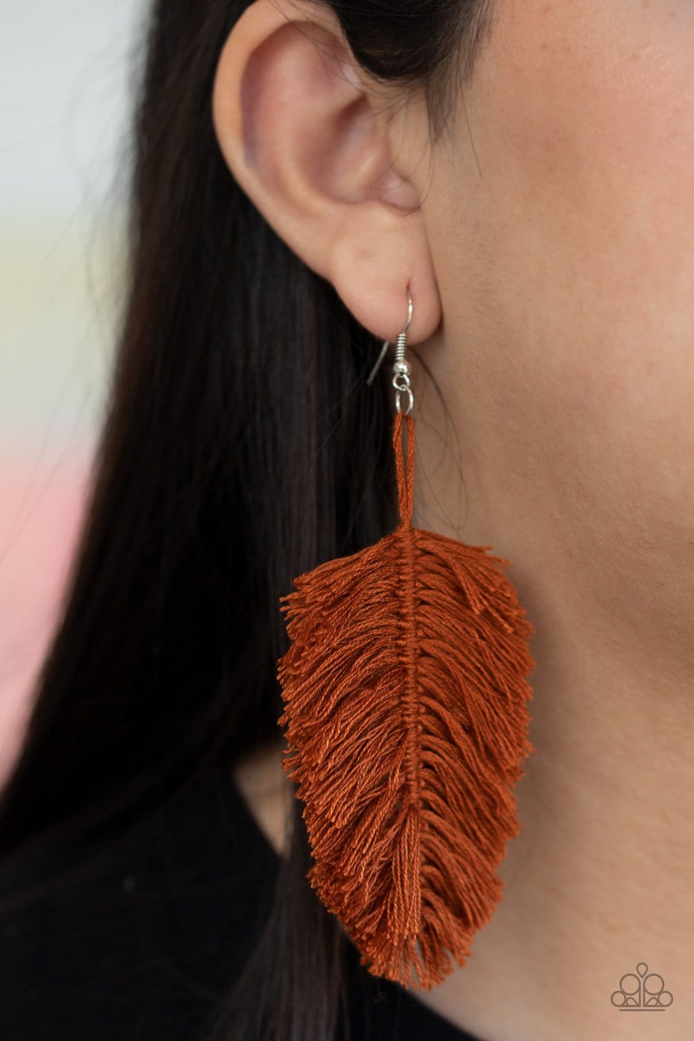 Paparazzi: Hanging by a Thread - Brown Fringe Earrings - Jewels N’ Thingz Boutique