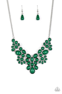 Paparazzi Accessories: Bohemian Banquet - Green Necklace - Jewels N Thingz Boutique