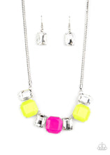 Load image into Gallery viewer, Paparazzi: Royal Crest - Neon Yellow/Pink Necklace - Jewels N’ Thingz Boutique