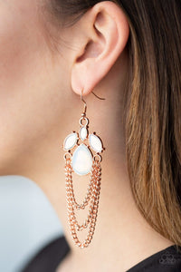 Paparazzi: Opalescence Essence - Copper Earrings - Jewels N’ Thingz Boutique