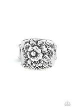 Load image into Gallery viewer, Paparazzi: Tropical Bloom - Silver/Antiqued/Flower Ring - Jewels N’ Thingz Boutique
