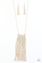 Load image into Gallery viewer, Paparazzi: Macrame Mantra - White Knotted Necklace - Jewels N’ Thingz Boutique