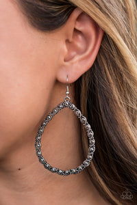 Paparazzi: Galaxy Gardens - Silver Hematite Earring - Jewels N’ Thingz Boutique