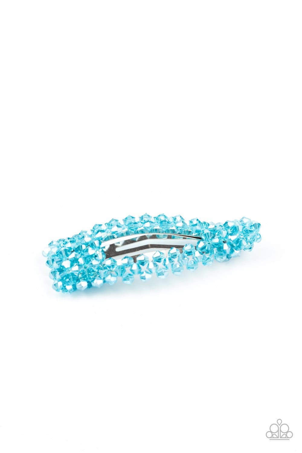 Paparazzi: Just Follow The Glitter - Blue Crystal-Like Hair Clip - Jewels N’ Thingz Boutique