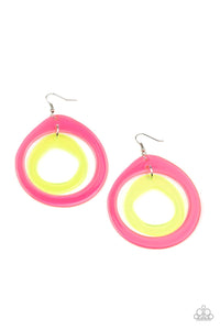 Paparazzi Accessories: Show Your True NEONS - Multi Acrylic Hoop Earrings - Jewels N Thingz Boutique