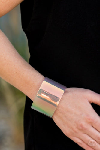 Paparazzi: Holographic Aura - Multi Acrylic Cuff Bracelet - Jewels N’ Thingz Boutique