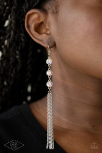 Paparazzi Accessories: Moved To TIERS - Multi Iridescent Earrings - Life of the Party