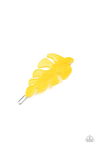 Paparazzi: LEAF Your Mark - Yellow Acrylic Hair Clip - Jewels N’ Thingz Boutique