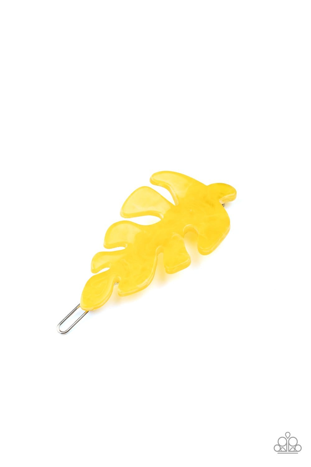 Paparazzi: LEAF Your Mark - Yellow Acrylic Hair Clip - Jewels N’ Thingz Boutique