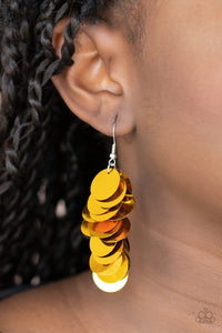 Paparazzi: Now You SEQUIN It - Gold Earrings - Jewels N’ Thingz Boutique