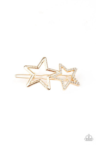 Lets Get This Party STAR-ted! - Gold Hair Clips: Paparazzi - Jewels N’ Thingz Boutique