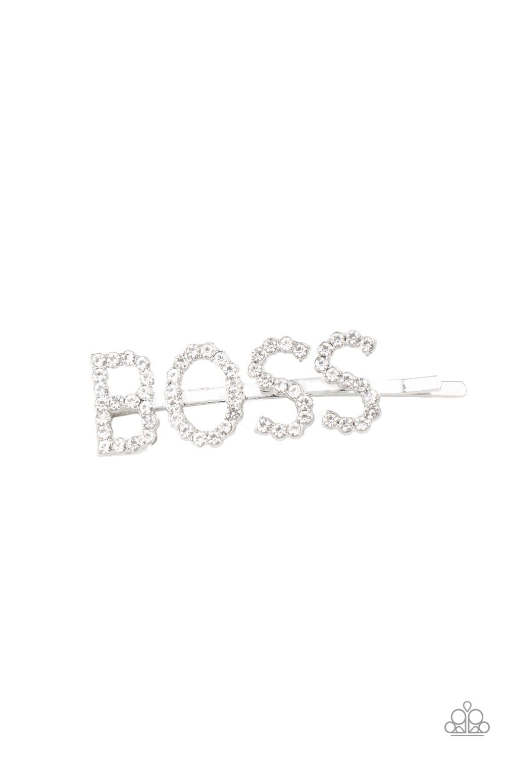 Paparazzi: Yas Boss! - White Bobby Pin - Jewels N’ Thingz Boutique