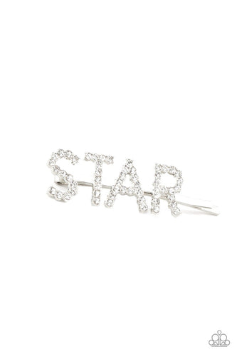 Paparazzi: Star In Your Own Show - White Bobby Pin - Jewels N’ Thingz Boutique