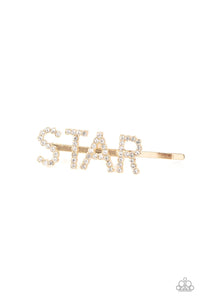 Paparazzi: Star In Your Own Show - Gold Bobby Pin - Jewels N’ Thingz Boutique