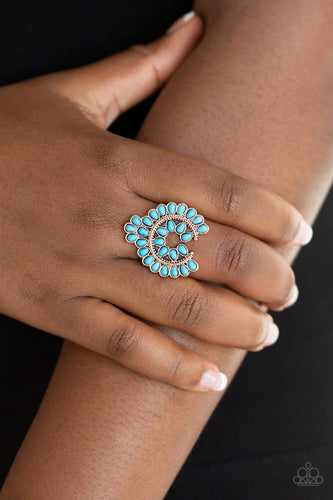 Paparazzi: Trendy Talisman - Copper/Turquoise Ring - Jewels N’ Thingz Boutique