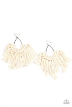 Load image into Gallery viewer, Paparazzi: Wanna Piece Of MACRAME? - White Earrings - Jewels N’ Thingz Boutique