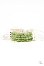 Load image into Gallery viewer, Paparazzi: Hot Cross BUNGEE - Green Twine-Like Bracelet - Jewels N’ Thingz Boutique