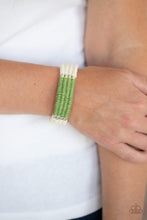 Load image into Gallery viewer, Paparazzi: Hot Cross BUNGEE - Green Twine-Like Bracelet - Jewels N’ Thingz Boutique