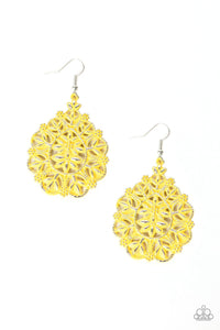 Paparazzi:   Floral Affair - Yellow Earrings - Jewels N’ Thingz Boutique