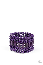Load image into Gallery viewer, Paparazzi: Fiji Flavor - Purple Wooden Bracelet - Jewels N’ Thingz Boutique
