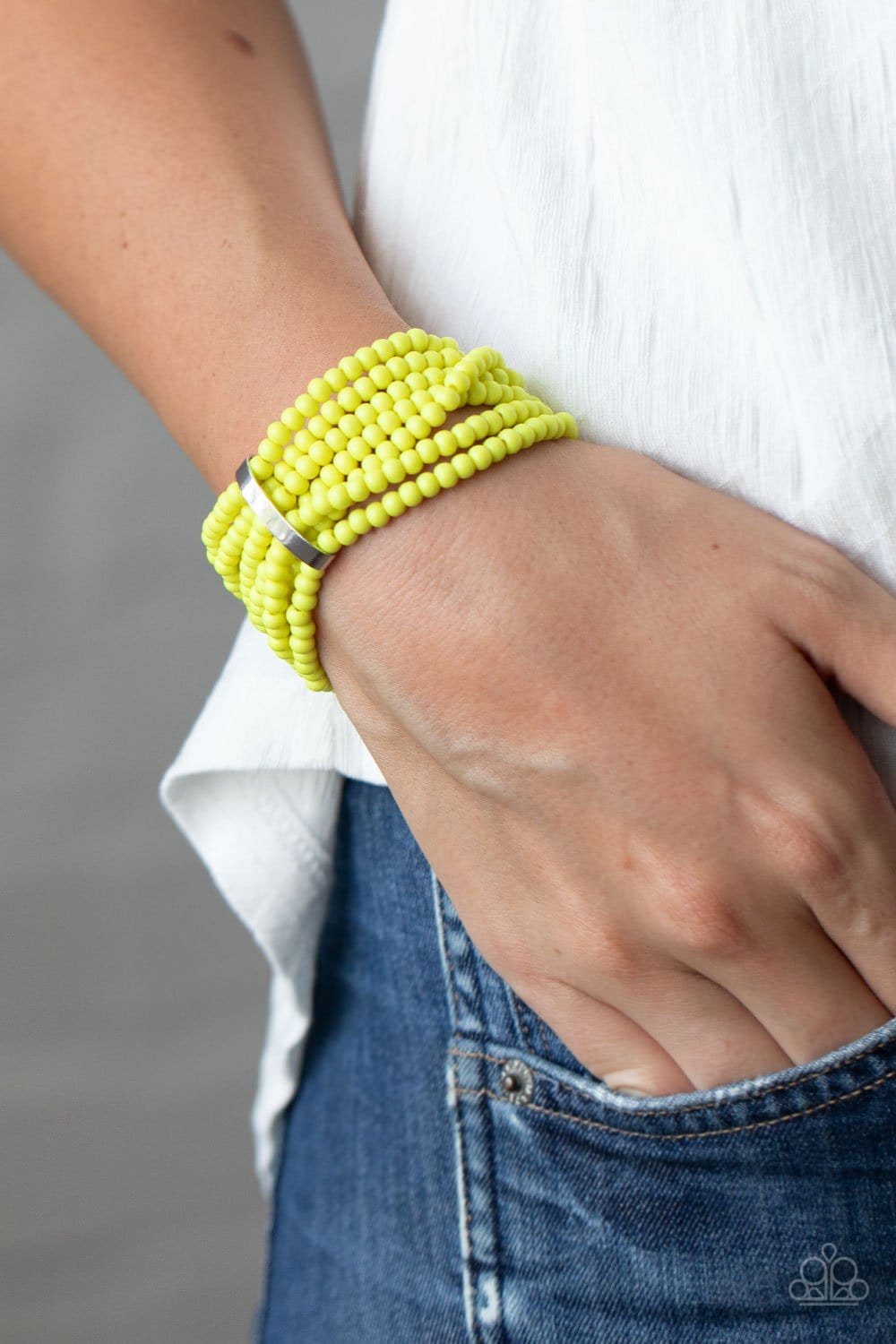 Paparazzi: Thank Me LAYER - Yellow Bracelet - Jewels N’ Thingz Boutique