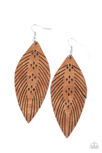 Load image into Gallery viewer, Paparazzi: Wherever The Wind Takes Me - Brown Leather Earrings - Jewels N’ Thingz Boutique