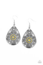 Load image into Gallery viewer, Paparazzi: Banquet Bling - Yellow Teardrop Earrings - Jewels N’ Thingz Boutique