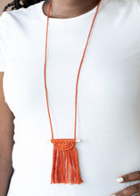 Load image into Gallery viewer, Paparazzi Accessories: Between You and MACRAME - Orange Knotted Necklace - Jewels N Thingz Boutique